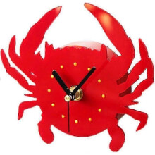 Cute Cartoon Crab Shape Wall Clock Creative 3D Refrigerator Magnetic Sticker Home Decoration Gift