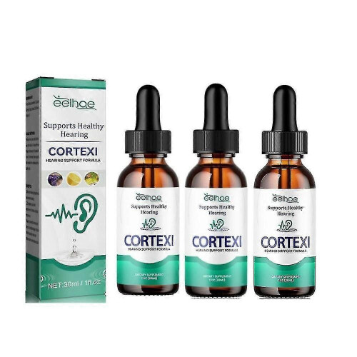 3pcs New Cortexi Drops - for Ear Health, Hearing Support, Healthy Eardrum 30ml