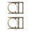 Strong Metal Flue Pipe Wall Attachment 1.8MM Thick Small-150 6