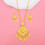 Delicate Alloy Fringe Earring And Necklace Accessory Set-B 6
