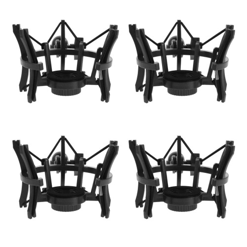 4Stk Portable Mikrofonhalter Shock Mount Anti-Vibration Metall 1