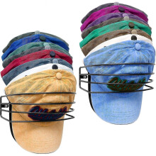 Hat Rack for Wall And Door, 2 Pcs Metal Hat Organizers for Baseball Caps Storage Hangers Ball Cap Holder - DD