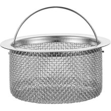 304 Stainless Steel Kitchen Sink Filter Anti-blocking Wash Basin Sink Sewer Funnel Filter - DD