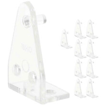 Set of 10 Clear Blinds Hold Down Brackets for Securing Bottom Rail on UK Window Blinds