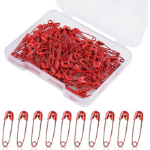 120 Pcs 19mm Mini Safety Pins Metal Safety Pins for Art Craft Sewing Jewelry Making (Red) - DD0