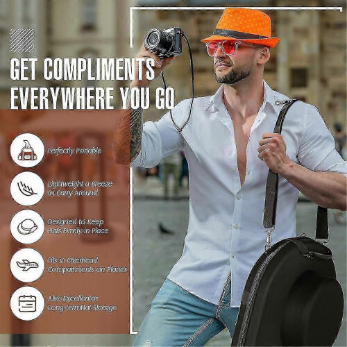 Protect Your Hats During Travel with Durable Hat Case - Compact Organiser for Trips 2