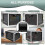 (Black White) Lockable Food Storage Box for Fridge, Snacks, Kitchen & Bedroom, Space-Saving Organizer 4