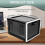(Black White) Lockable Food Storage Box for Fridge, Snacks, Kitchen & Bedroom, Space-Saving Organizer 5