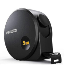 5m Black Steel Material Measuring Tape Measure Multifunctional Household Woodworking Portable Measuring Tool