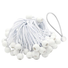 50 Pcs Bungee Cord with Balls Elastic Ties Bungee Toggles Ties for Marquees,tents Banners,flag Pole