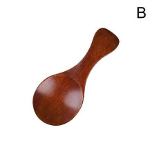 (Black tea) Japanese children's short handle milk powder spoon ice cream spoon