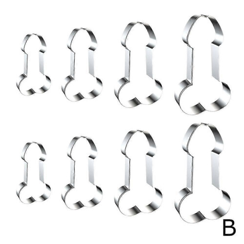(8pcs, B) Funny Cookie Cutter Set for Bachelorette or Bachelor Party
