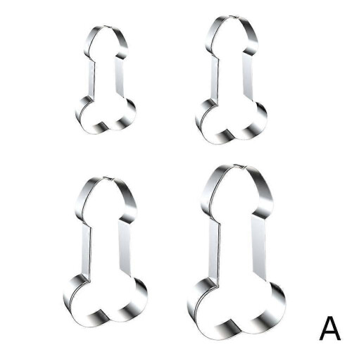(4pcs, A) Funny Cookie Cutter Set for Bachelorette or Bachelor Party