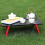 Mini black outdoor folding camping tent home table (red + black) 2