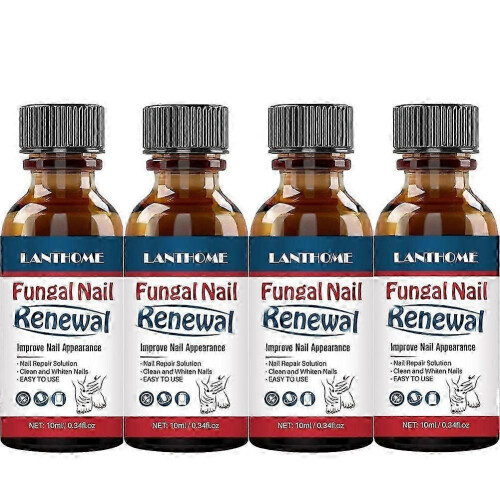 (4pcs) Lanthome Nail Repair Liquid Gentle Care 10Ml