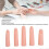 5Pcs Silicone Finger Model High Simulation Bendable Joint Embedded Nail Art Training Finger for Nail 3