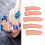 5Pcs Silicone Finger Model High Simulation Bendable Joint Embedded Nail Art Training Finger for Nail 4