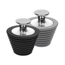 Bathtub Stopper Tub Drain Stoppers Toilet Tools for Bathtub And Bathroom Sink Drains Black And Gray - Ri