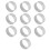10pcs Stainless Circle Cake Molds - Easy Clean 1