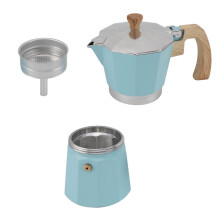 Moka Pot 300ml, 9x19.5 cm, Blue, Easy Operation