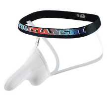 (S, white) Men's Sexy Jock Strap Underwear Briefs Underpants Panties Thongs
