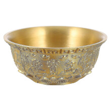 1pc Treasure Bowl Ornament Brass Treasure Bowl Decor Shop Treasure Bowl,12cm - RiRi