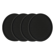 Ionsáigh Sealbhóir Cupáin Gluaisteáin Cosúil le Silicone, Coaster Uilíoch Deannachdhíonach le Dearadh Claiseanna Solúbtha, Gabhálais Taobh