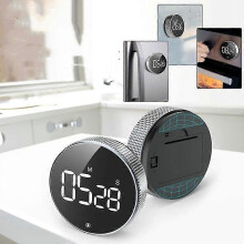 Magnetic LED mute timer Kitchen timer LED digital timer Self-discipline rotation timer - DD01