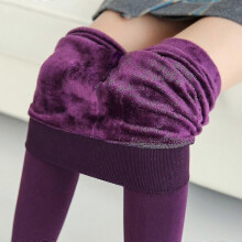 (Purple) Women's Warm Tights Winter Stockings For Pantyhose Plus Size Fleece Hot Thermal Thermo Wrap Black Lined Leings Thick Cashmere - RIpj