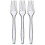 100 Pcs Clear Reusable Forks Tableware And Dinnerware - Ri 1