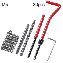 (M5) 30pcs M5/m6/m8 Metric Thread Car Coil Drill Bit Repair Insert Tool For Helicoil - Ri