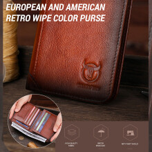 Men's Genuine Leather RFID Wallet Bifold Large Capacity Credit Card Holder AU