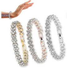 (golden) Magnetic Zircon Lymph Bracelet, Magnetic Lymph Bracelet, Lymph Drainage Magnetic Bracelet