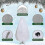 9 x 4ft Upright Christmas Tree Storage Bag, Adjustable and Made from Durable Non-Woven Material 4