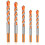 5pcs 12mm Masonry Drill Bit Set Alloy Triangle Drill Set Diameter 6, 8, 10, 12mm - DD01 1