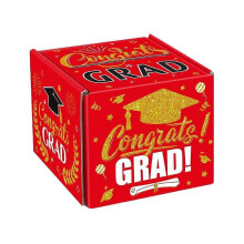(Red) High Performance Unique Cash Grad Card Grade with Gift 2025 Out Box Money Graduation Suprise for Pull Ergonomic Top Trendy