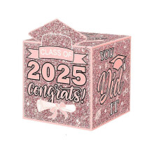 (Pink) High Performance Unique Cash Grad Card Grade with Gift 2025 Out Box Money Graduation Suprise for Pull Ergonomic Top Trendy