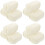 12Rolls Professional Crochet Yarn Soft Flexible White for Crafts 4