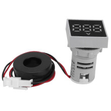 Digital AC Current Meter with Matte Panel and Signal Indicator for 220V Electrical Systems