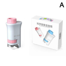 (Pink) Kid Science Experiment Pocket Microscope Toy Kit 40-160x Educational Toys Gift