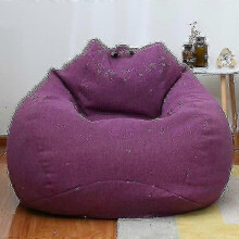 (Khaki, 100x120CM) Extra Large Bean Bag Chair with Sofa Cover - Comfortable Indoor Lounger for Adults and Kids in the UK