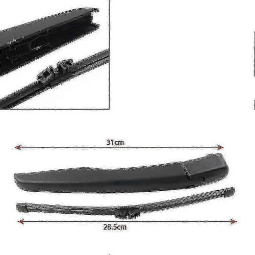Rear Windshield Wiper Arm and Blade Set Replacement for Ford Edge Models from 2015 to 2020 1
