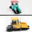Alloy Paver Machine Highway Construction Truck 1:40,Yellow 4