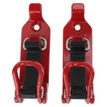 Roof Rack Shovel Clamp Heavy Metal & Rubber Mount Fits Car Truck Boat Red