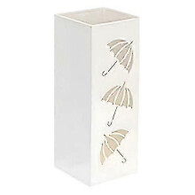 (white) \u200bHeavy Duty Free-Standing Metal Umbrella Stand - Modern Design for Home Office Entryway (Black)
