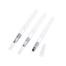 Paint Pens Water Brush Pen for Watercolor Calligraphy Painting Tool Set Transparent Plastic 3Pcs