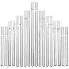 60-Piece Hollow Aluminum Tubes for Wind Chimes Making, Replacement Pipes Ideal for UK Garden and Craft Projects
