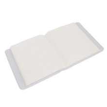 Travel-Friendly 12 11 9 3in Photo Album with 288 Pockets White PU Cover