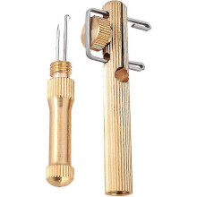 Copper Hand-operated Portable Fishing Line String Knotter Fishing Hook Tool - DD