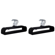 20 Pcs Velvet Hangers Non Slip,Black Thin Space Saving Clothes Hanger for Closet Storage,Durable Bra Jean Pants